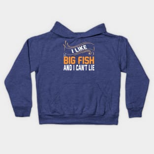 i like big fish and i can't lie 2 Kids Hoodie